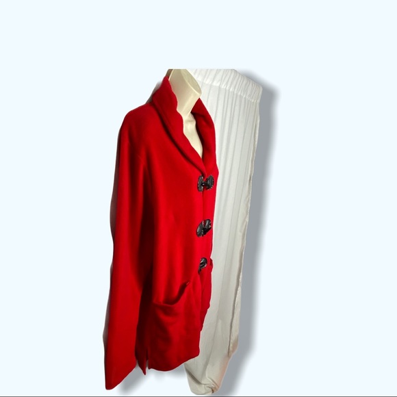 Collections Women’s Winter Fleece Toggle Coat M - Picture 3 of 12